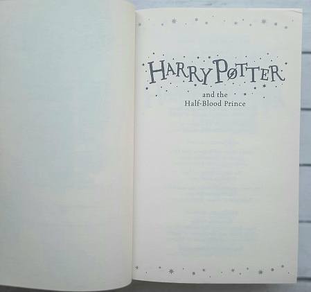 Harry Potter and the Half-Blood Prince (HB), Rowling, J.K.