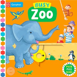 Push Pull Slide: Busy Zoo