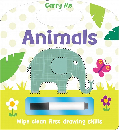 Wipe Clean Carry Handle: Animals