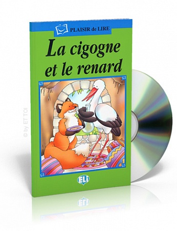 Rdr+CD: [Verte (A1)]:  La cigogne et le renard   *OP*