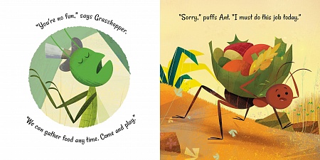 Little Board Books: Ant and the Grasshopper