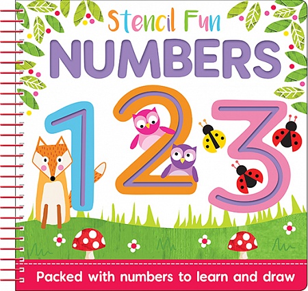 Stencil Fun Spiral: Numbers 123